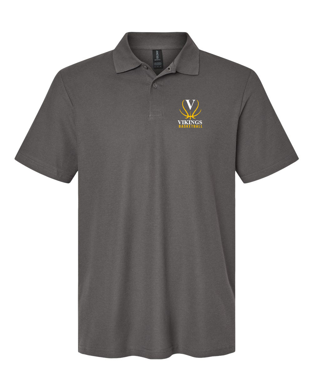 Vikings Basketball Polo T-Shirt Design 3