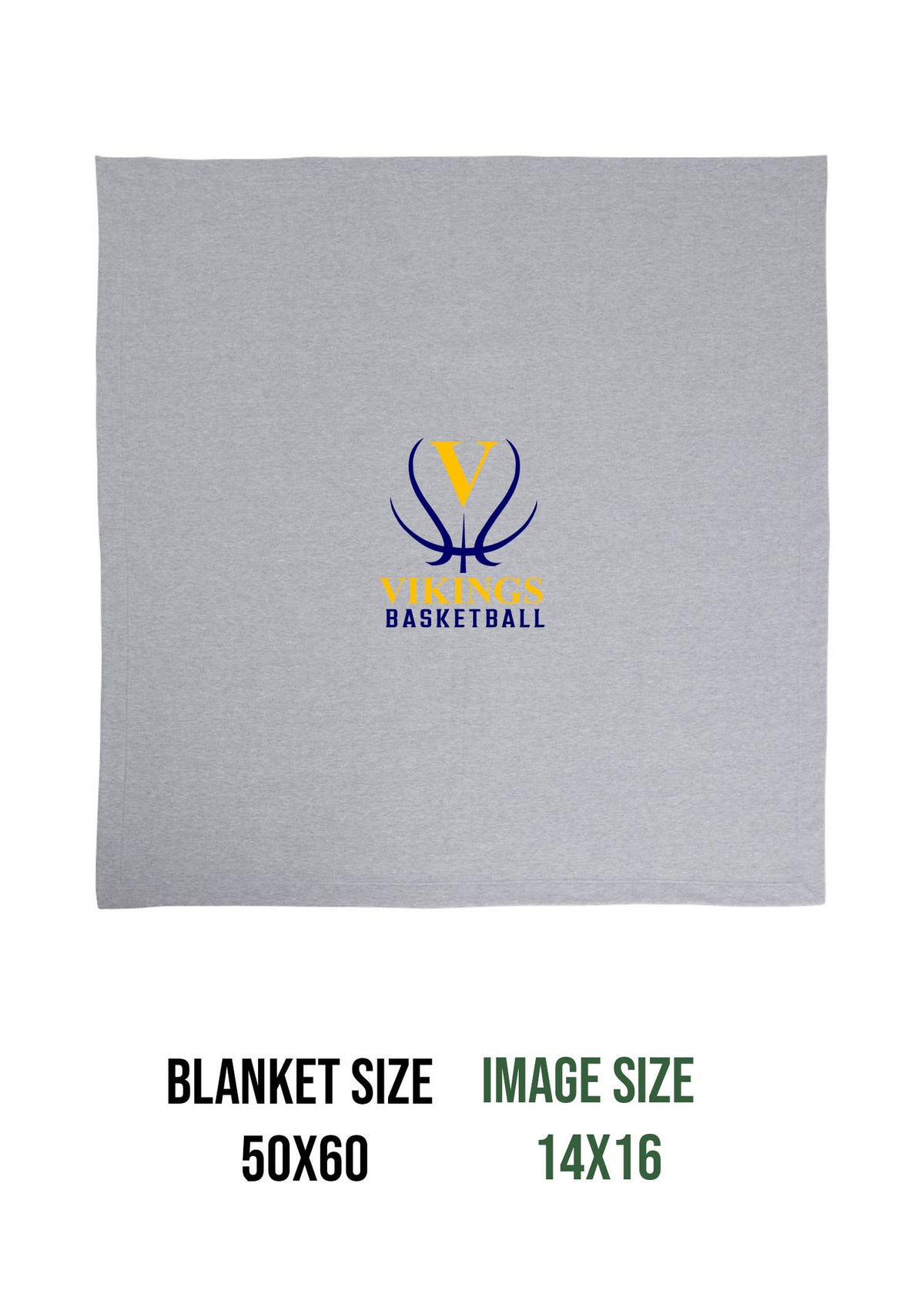 Vikings Basketball Design 3 Blanket