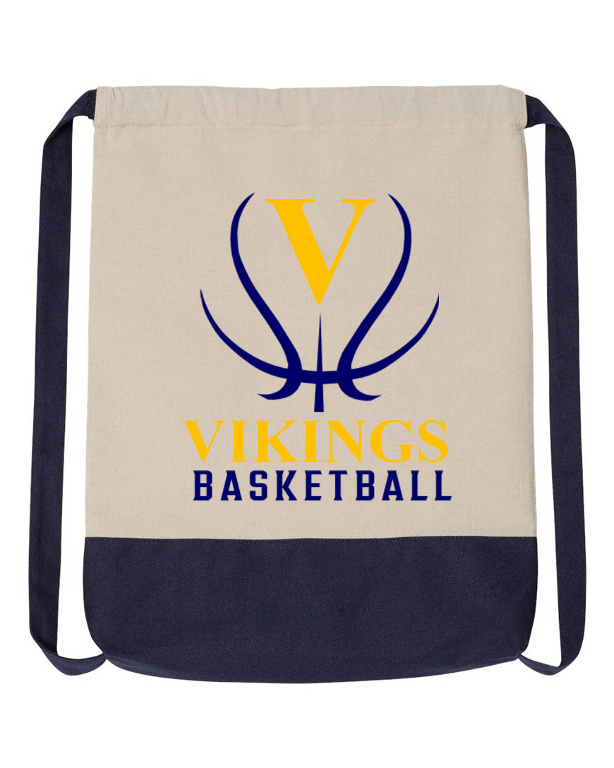 Vikings Basketball Drawstring Bag Design 3
