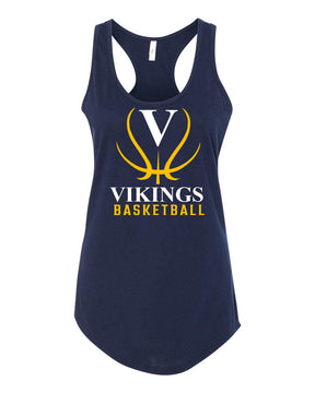 Vikings Basketball Performance Racerback Tank Top Design 3