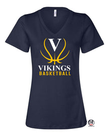 Vikings Basketball Design 3 V-neck T-Shirt