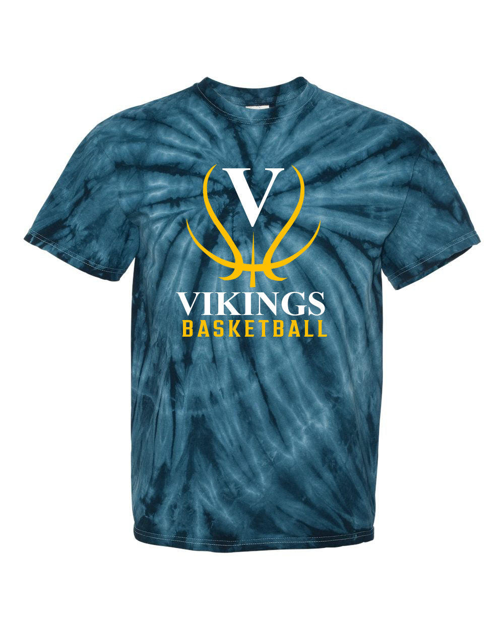 Vikings Basketball Tie Dye t-shirt Design 3