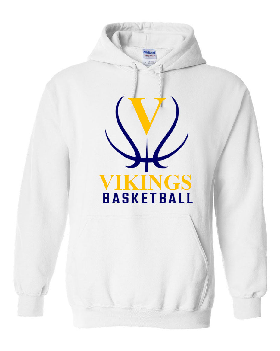 Vikings Basketball Design 3 Hooded Sweatshirt