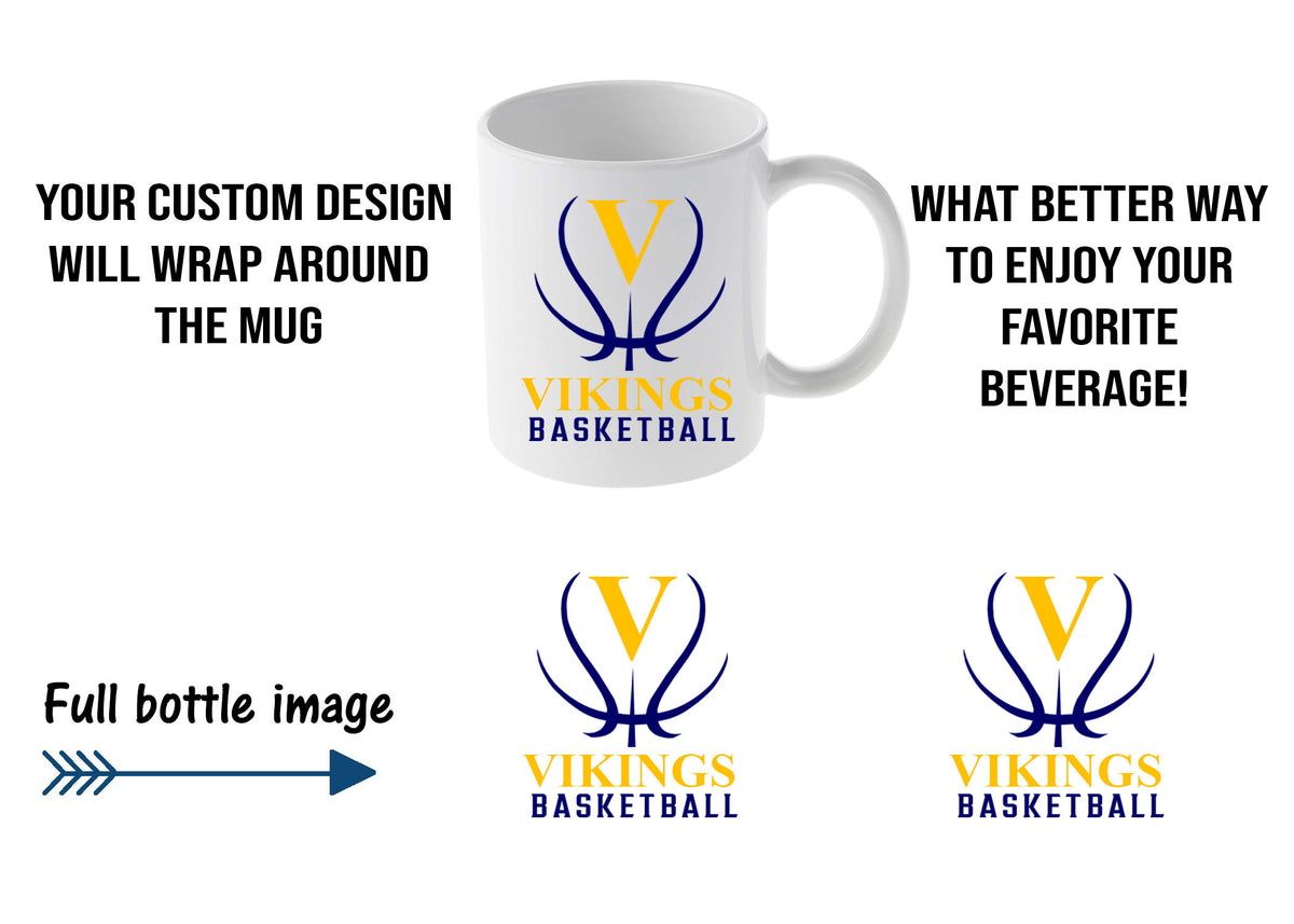 Vikings Basketball Design 3 Mug