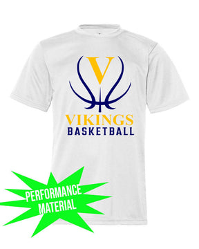 Vikings Basketball Performance Material T-Shirt Design 3