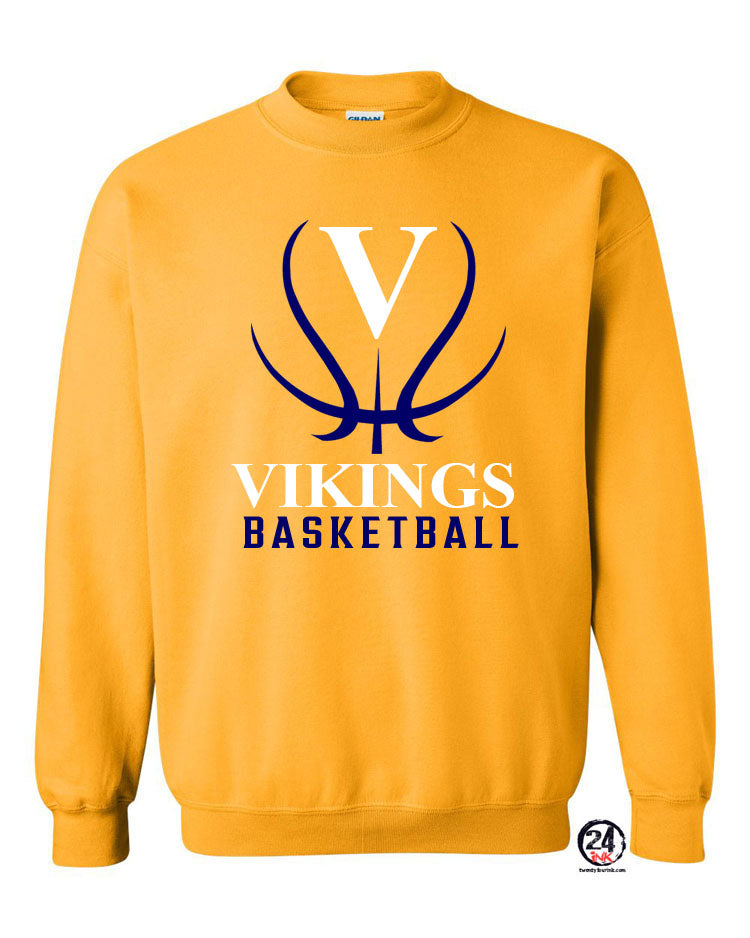 Vikings Basketball Design 3 non hooded sweatshirt