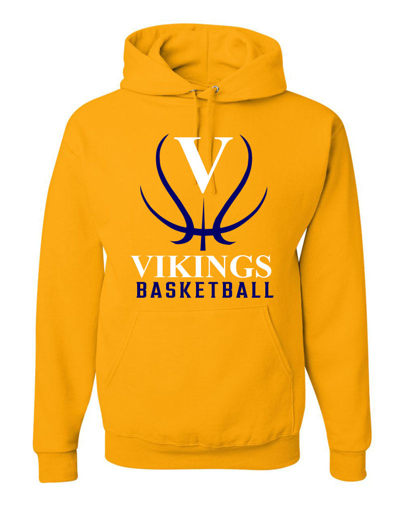 Vikings Basketball Design 3 Hooded Sweatshirt