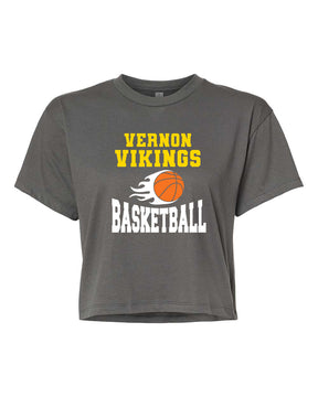 Vikings Basketball Design 4 Crop Top