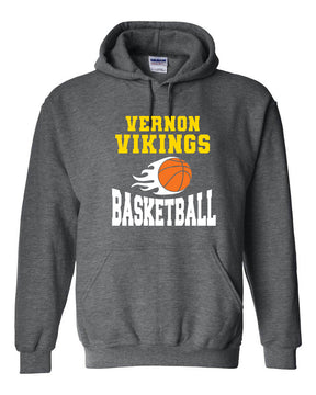 Vikings Basketball Design 4 Hooded Sweatshirt