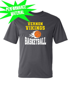 Vikings Basketball Performance Material T-Shirt Design 4