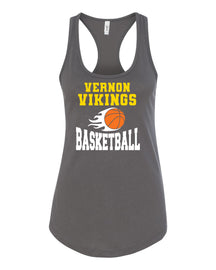 Vikings Basketball Performance Racerback Tank Top Design 4