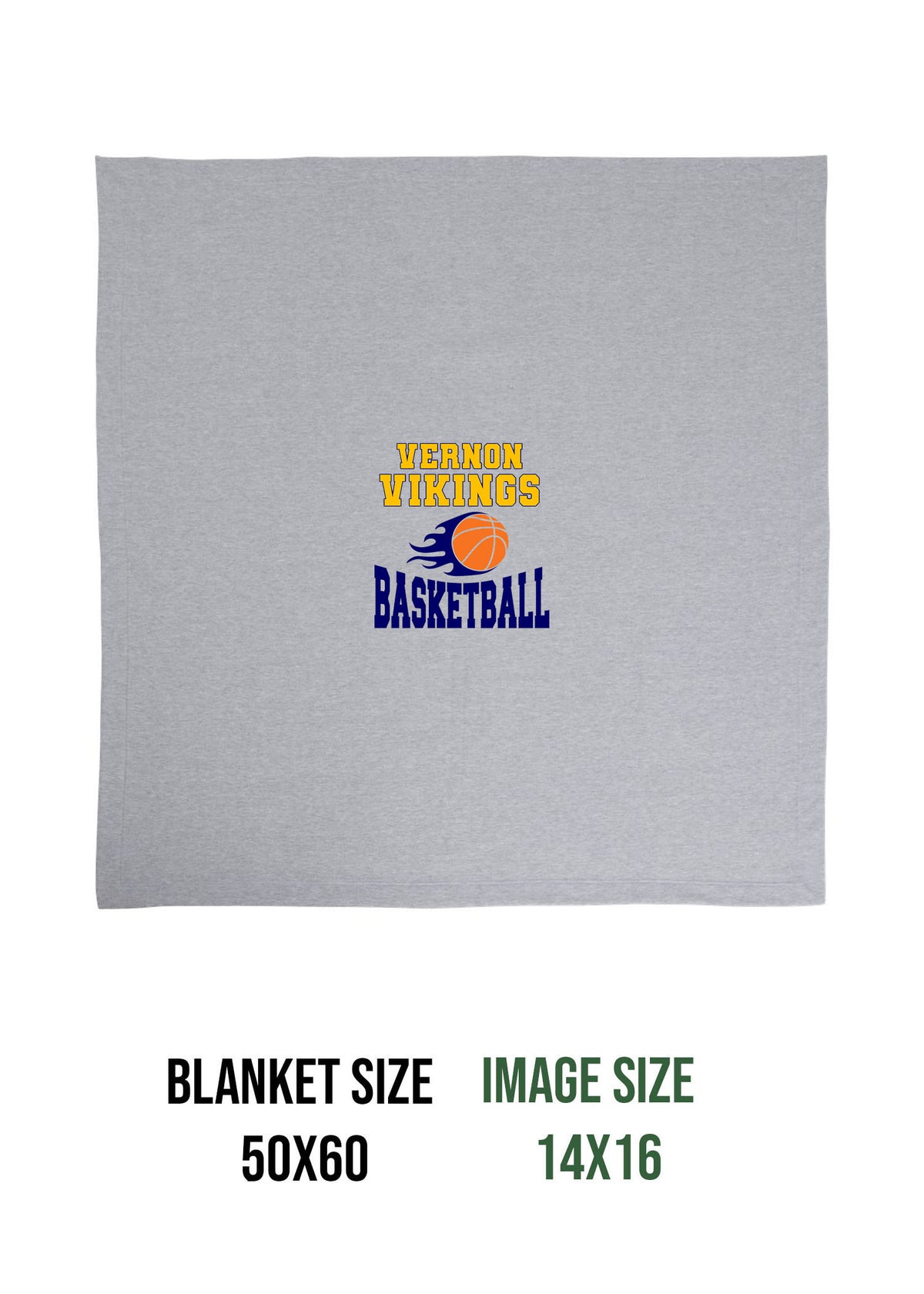 Vikings Basketball Design 4 Blanket