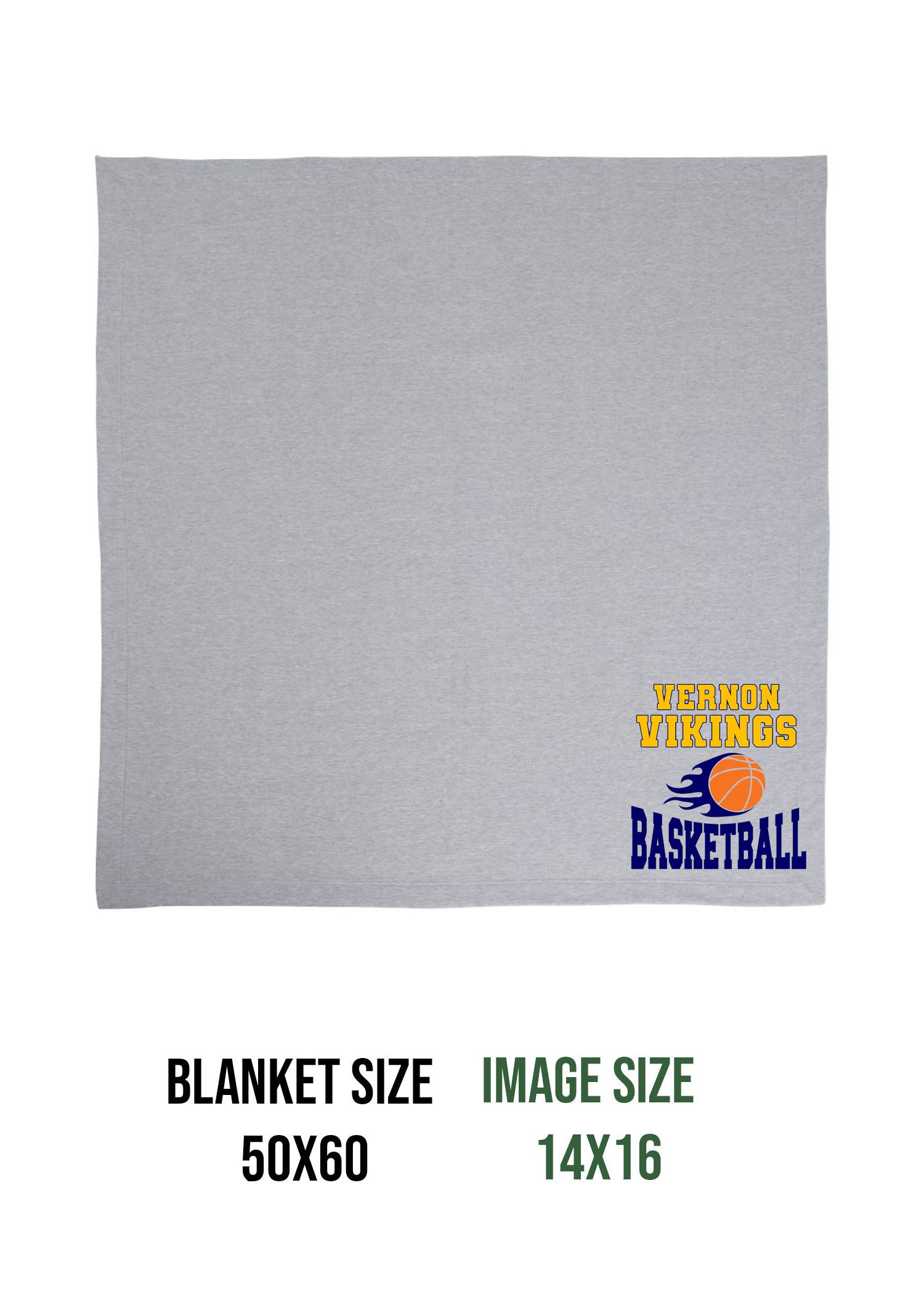 Vikings Basketball Design 4 Blanket