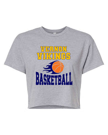 Vikings Basketball Design 4 Crop Top