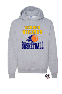 Vikings Basketball Design 4 Hooded Sweatshirt