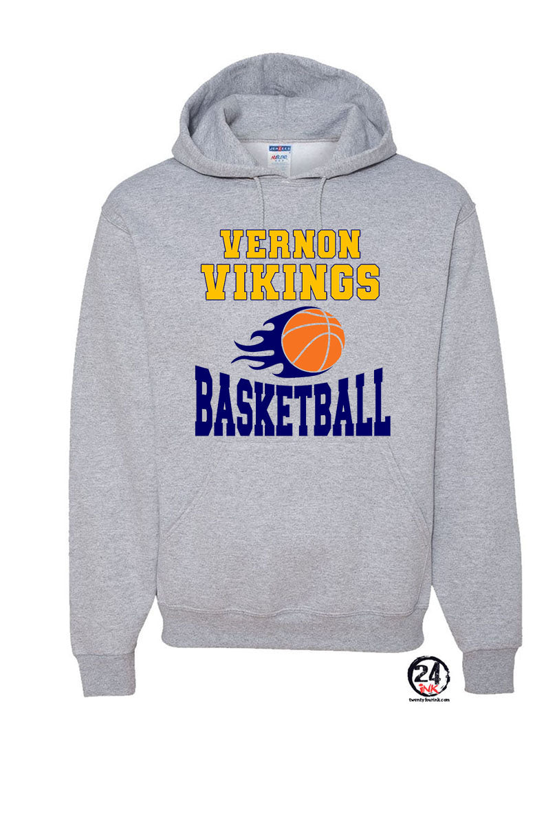 Vikings Basketball Design 4 Hooded Sweatshirt