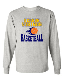 Vikings Basketball  Design 4 Long Sleeve Shirt