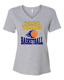 Vikings Basketball Design 4 V-neck T-Shirt