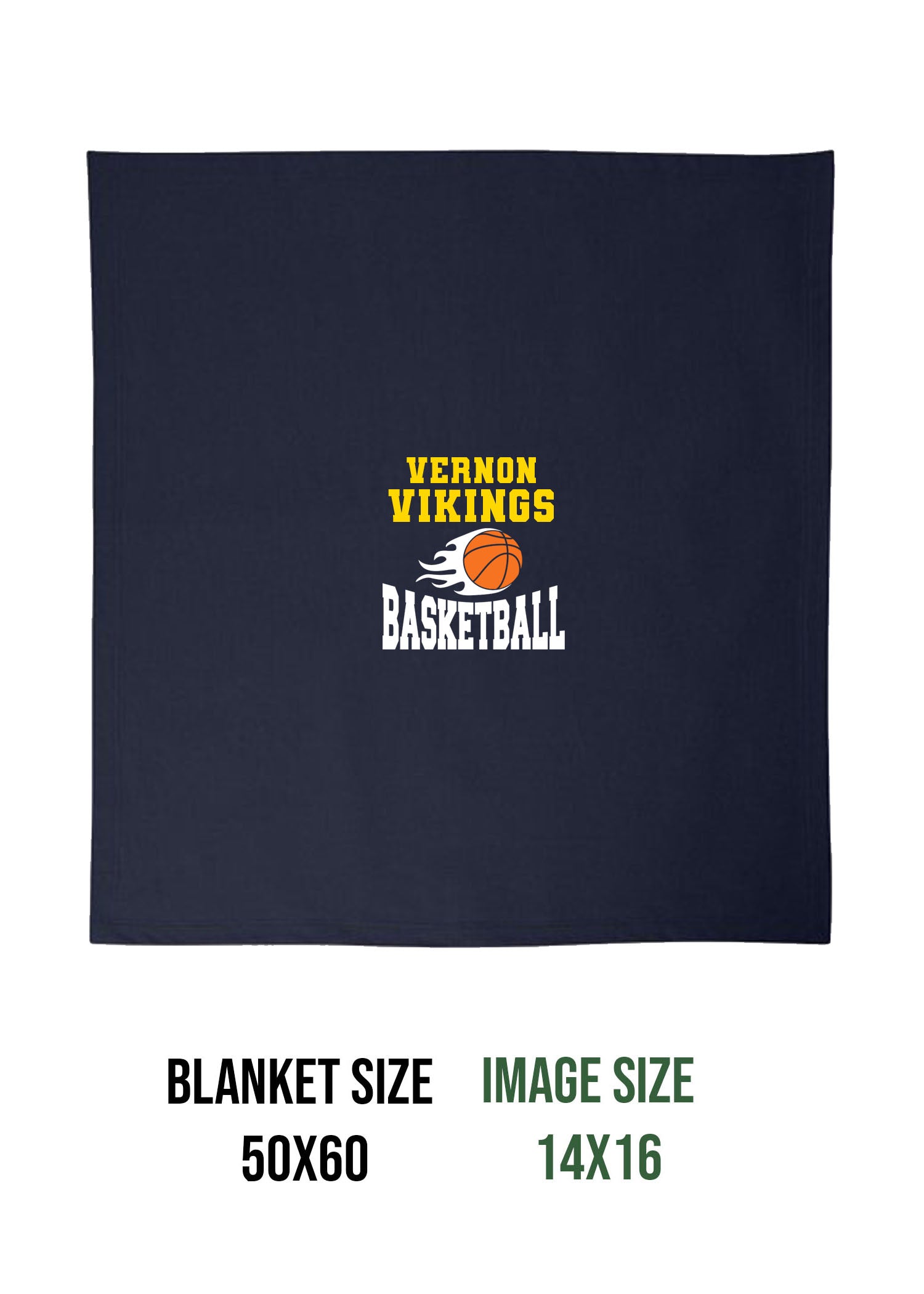 Vikings Basketball Design 4 Blanket