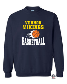 Vikings Basketball Design 4 non hooded sweatshirt