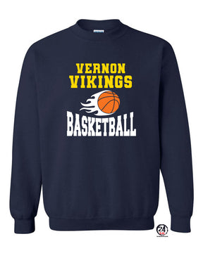 Vikings Basketball Design 4 non hooded sweatshirt