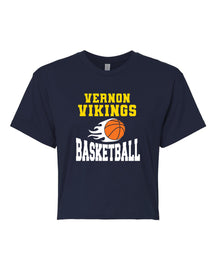 Vikings Basketball Design 4 Crop Top