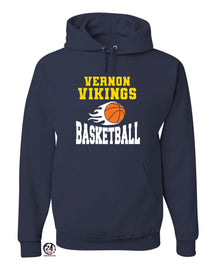 Vikings Basketball Design 4 Hooded Sweatshirt