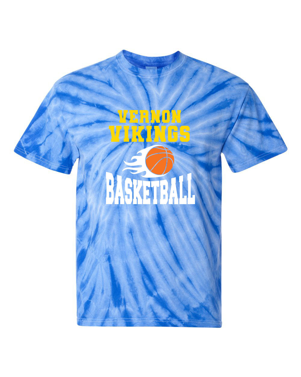 Vikings Basketball Tie Dye t-shirt Design 4