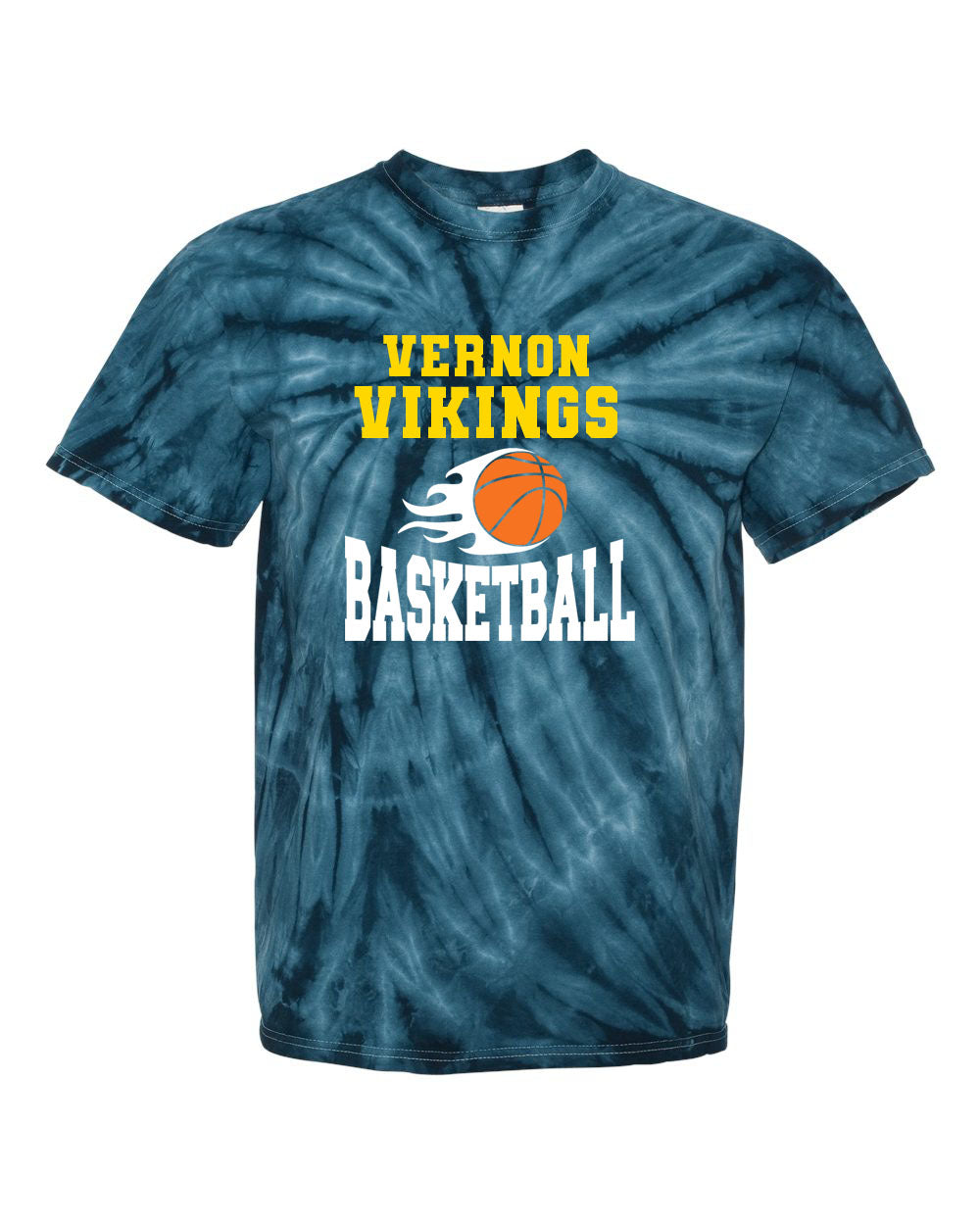 Vikings Basketball Tie Dye t-shirt Design 4