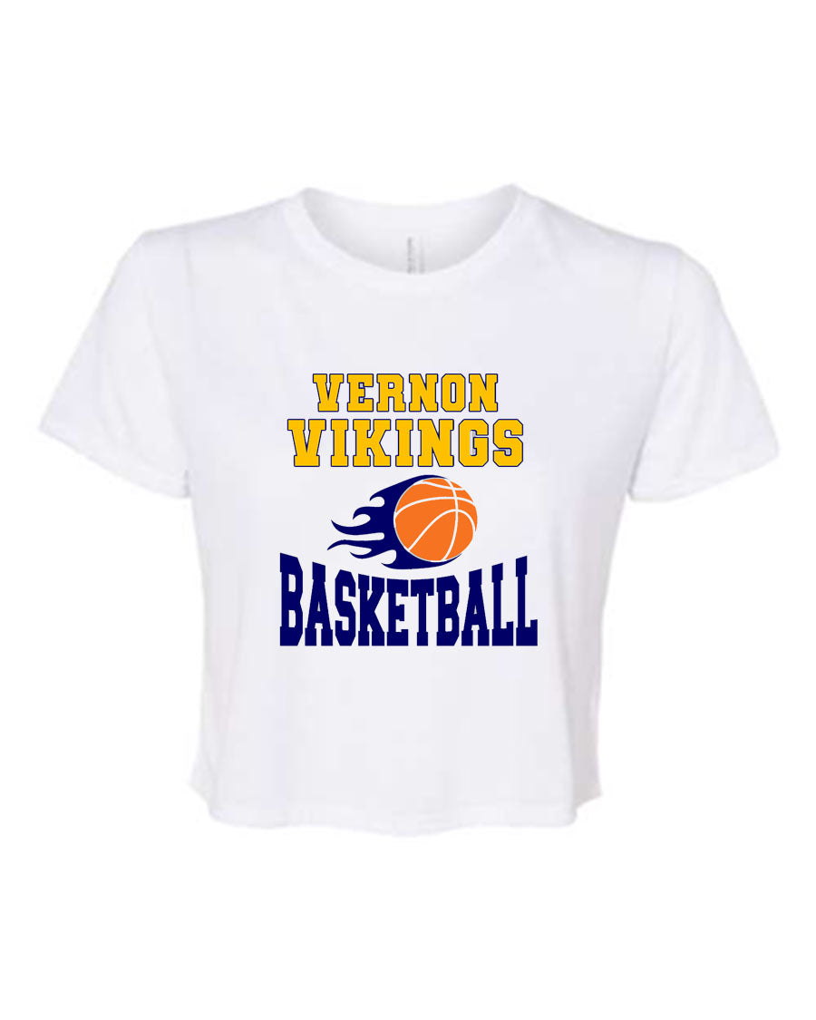 Vikings Basketball Design 4 Crop Top