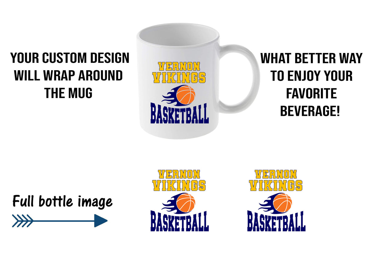 Vikings Basketball Design 4 Mug