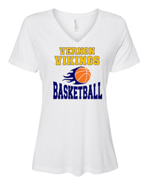 Vikings Basketball Design 4 V-neck T-Shirt