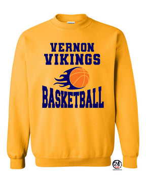 Vikings Basketball Design 4 non hooded sweatshirt