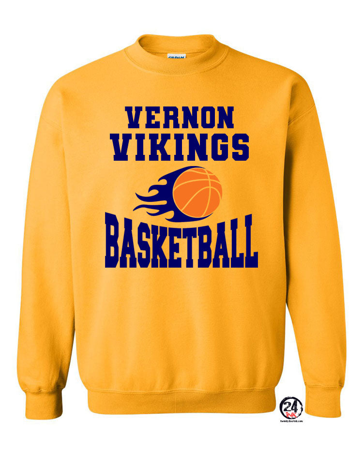 Vikings Basketball Design 4 non hooded sweatshirt