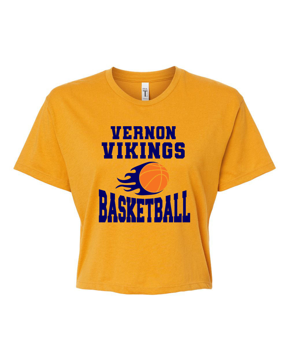 Vikings Basketball Design 4 Crop Top