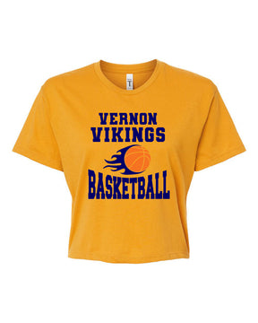 Vikings Basketball Design 4 Crop Top