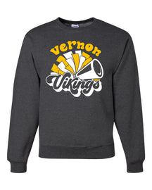 Vernon Vikings Cheer Non Hooded Sweatshirt Design 12