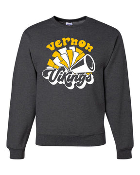 Vernon Vikings Cheer Non Hooded Sweatshirt Design 12