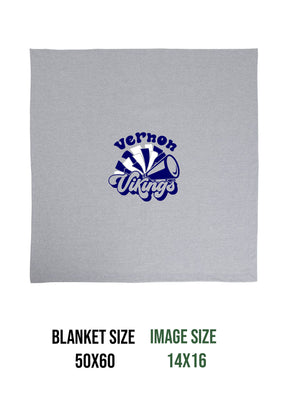 Vernon Vikings Cheer  Design 12 Blanket