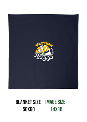 Vernon Vikings Cheer  Design 12 Blanket