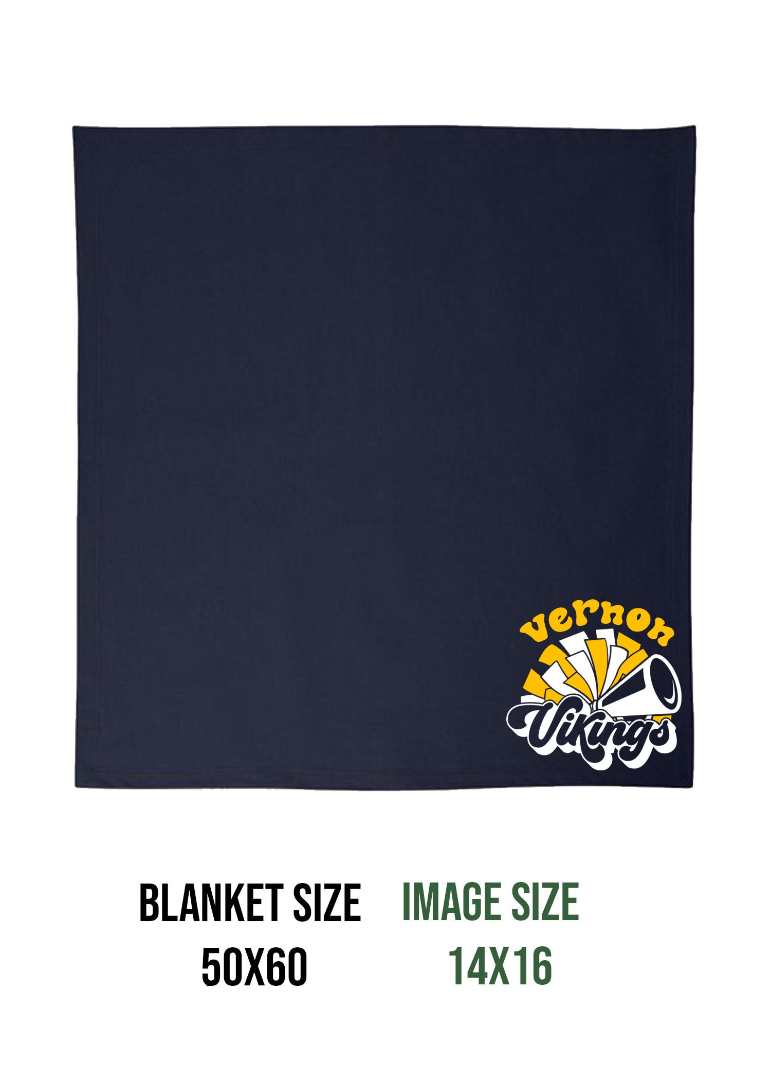 Vernon Vikings Cheer  Design 12 Blanket
