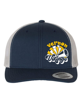 Vernon Vikings Cheer Design 12 Trucker Hat