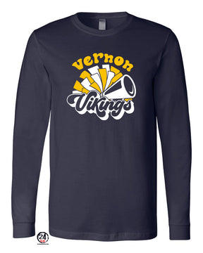 Vernon Vikings Cheer Design 12 Long Sleeve Shirt