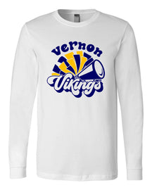 Vernon Vikings Cheer Design 12 Long Sleeve Shirt