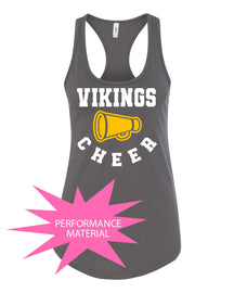 Vernon Vikings Cheer Design 13 Performance Racerback Tank Top