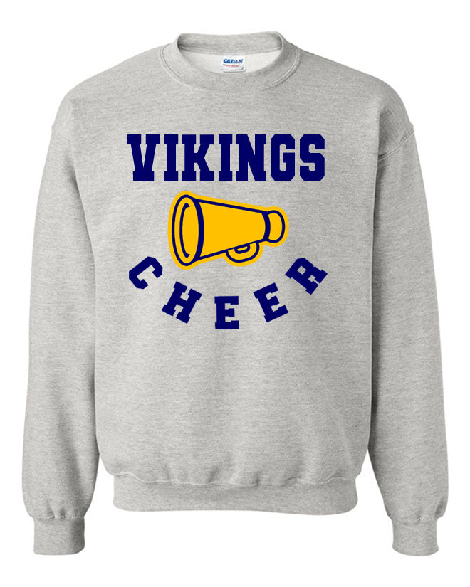 Vernon Vikings Cheer Non Hooded Sweatshirt Design 13