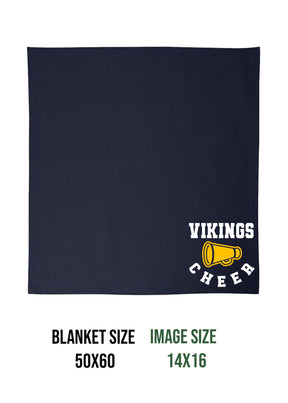 Vernon Vikings Cheer  Design 13 Blanket