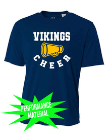 Vernon Vikings Cheer Performance Material T-Shirt  Design 13