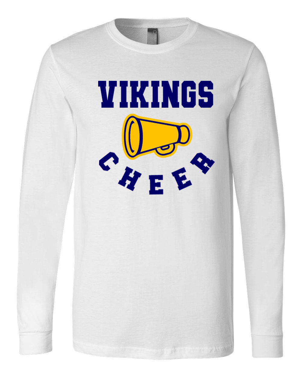 Vernon Vikings Cheer Performance Material Long Sleeve Shirt Design 13