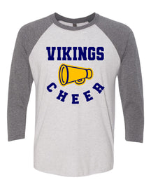 Vernon Vikings Cheer  Design 13 Raglan Shirt
